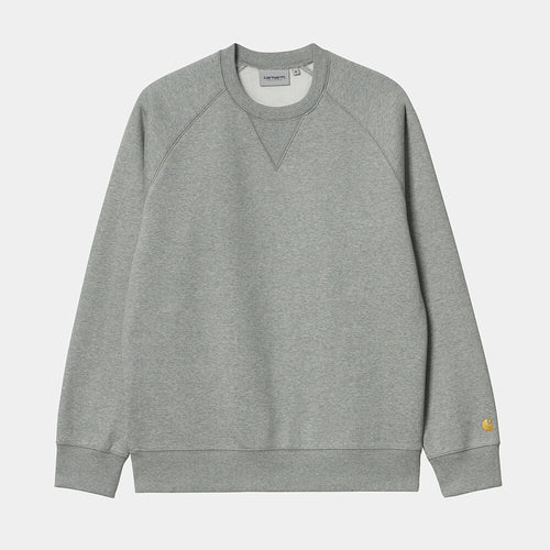 Carhartt WIP Chase Sweatshirt - Grey Heather / Gold