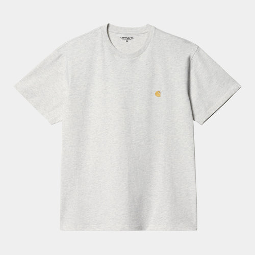 Carhartt WIP S/S Chase T-Shirt - Ash Heather / Gold