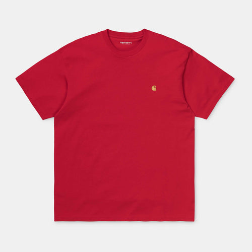 Carhartt WIP S/S Chase T-Shirt - Etna Red / Gold