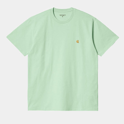 Carhartt WIP S/S Chase Shirt - Pale Spearmint / Gold