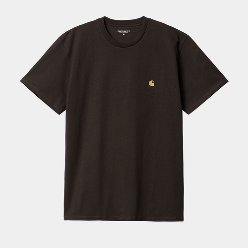 Carhartt WIP S/S Chase T-Shirt - Dark Umber / Gold