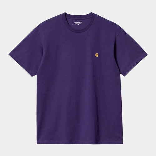Carhartt WIP S/S Chase T-Shirt - Tyrian / Gold