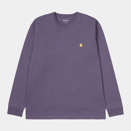 Carhartt WIP L/S Chase T-Shirt - Provence / Gold