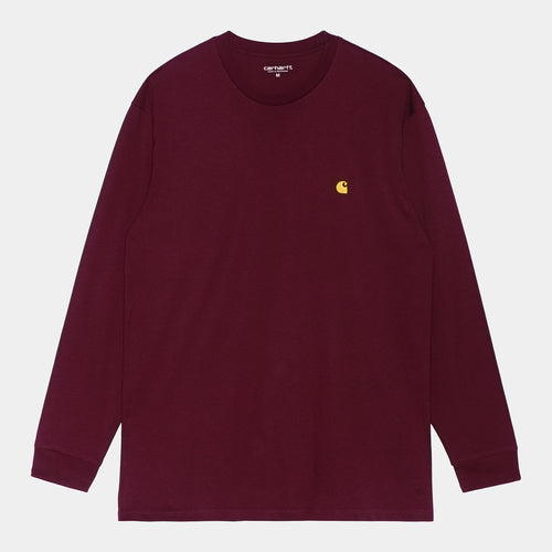 Carhartt WIP L/S Chase T-Shirt - Jam / Gold