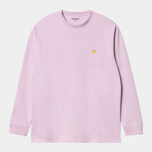 Carhartt WIP L/S Chase T-Shirt - Pale Quartz / Gold