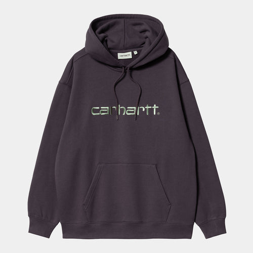 Carhartt WIP W' Hooded Carhartt Sweatshirt - Artichoke / Misty Sage