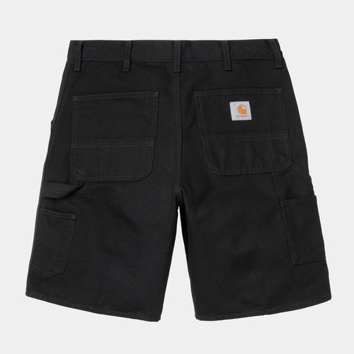 Carhartt WIP Single Knee Short - Black (rinsed) - Jetzt deine STAB Mode von Carhartt WIP im Streetwear Shop Stickabush kaufen. 