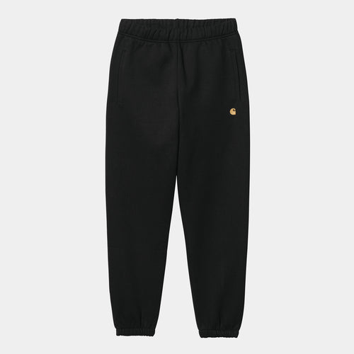 Carhartt WIP Chase Sweat Pant - Black / Gold