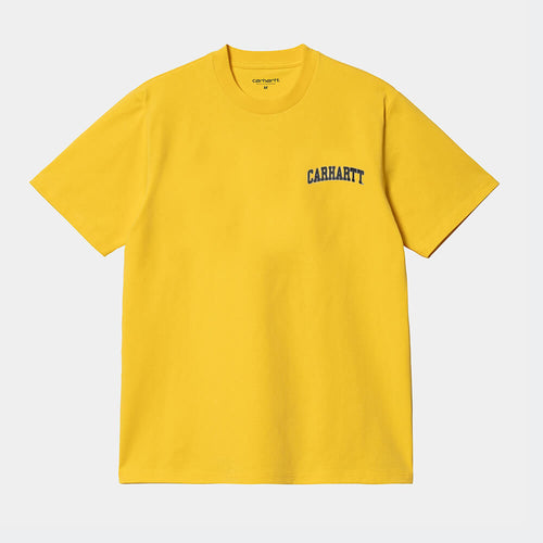 Carhartt WIP S/S University Script T-Shirt - Buttercup / Black