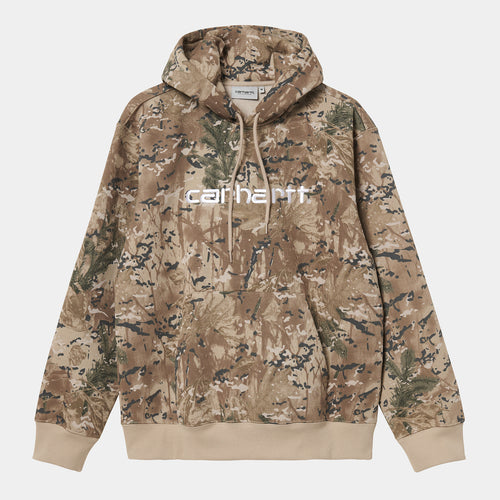 Carhartt WIP Hooded Carhartt Sweat - Camo Combi, Desert / White