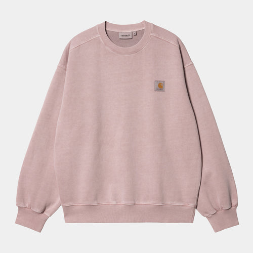 Carhartt WIP Vista Sweat - Glassy Pink (garment dyed)