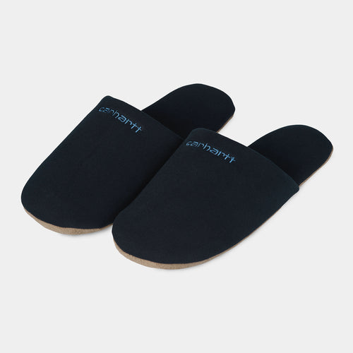 Carhartt WIP Script Embroidery Slippers - Astro / Icesheet