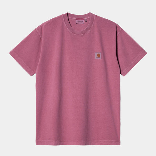 Carhartt WIP S/S Nelson T-Shirt - Magenta (garment dyed)