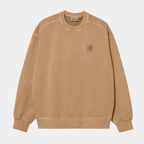 Carhartt WIP Nelson Sweat - Dusty Hamilton Brown