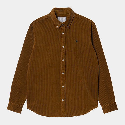 Carhartt WIP L/S Madison Cord Hemd - Braun