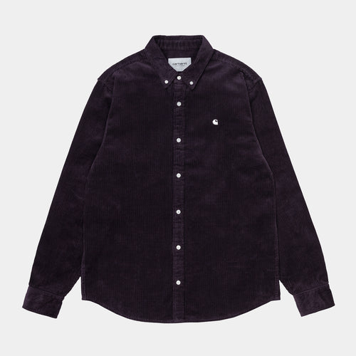 Carhartt WIP L/S Madison Cord Shirt - Dark Iris / Wax