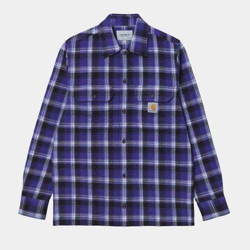 Carhartt WIP L/S Hepner Shirt - Hepner Check / Razzmic
