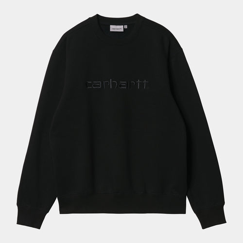 Carhartt WIP Logo Sweatshirt - Black