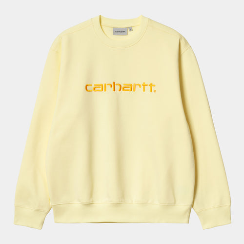 Carhartt WIP Carhartt Sweat - Soft Yellow / Pop Sicle
