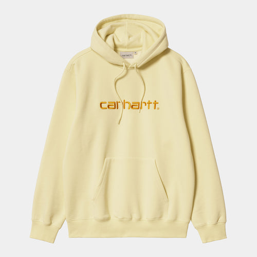 Carhartt WIP Hooded Carhartt Sweat - Soft Yellow / Popsicle