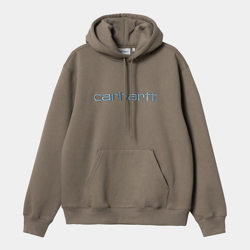 Carhartt WIP Hooded Script Sweat - Barista / Mirror