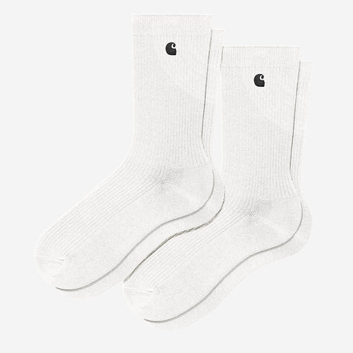 Carhartt WIP Madison 2 Pack Socks - White / Black