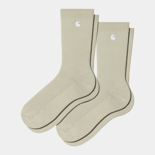 Carhartt WIP Madison 2 Pack Socks - Beryl / White