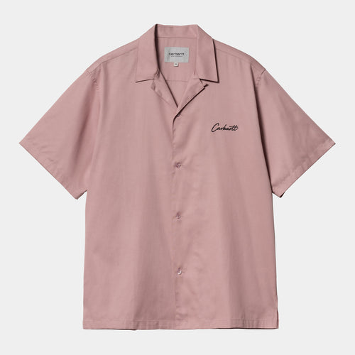 Carhartt WIP S/S Delray Shirt - Glassy Pink