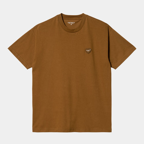 Carhartt WIP S/S Heart Patch T-Shirt - Deep H Brown