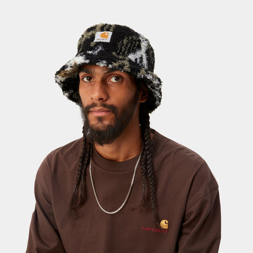 Carhartt WIP Prentis Bucket Hat Plüsch - Schwarz