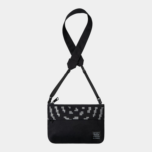 Carhartt WIP x TRESOR Way Of The Light Strap Bag - Black / Dark Grey Reflective 