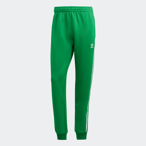 Adidas Adicolor Classics+ SST Track Pants - Green / Silver Metallic / White