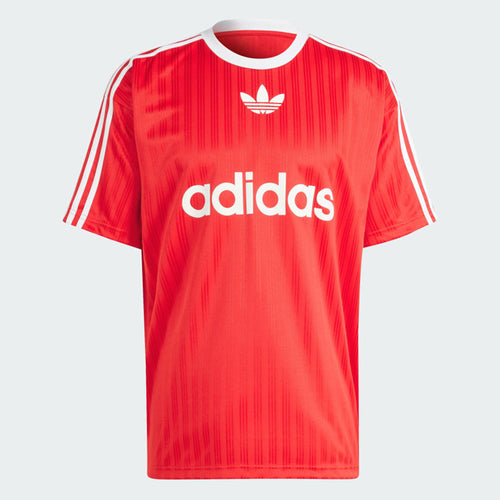 Adidas Adicolor Poly T-Shirt - Better Scarlet / White