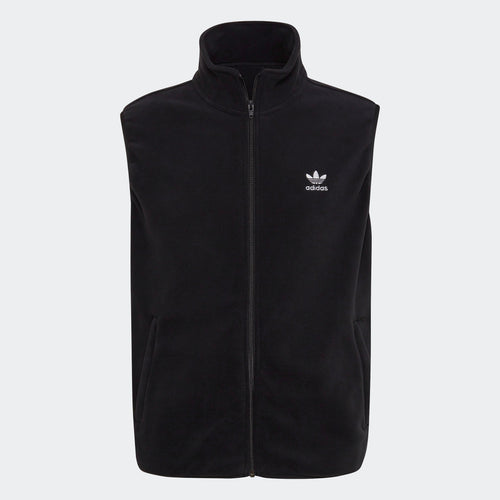 Adidas Classics 3-Stripes Fleece Vest: Black - STAB Weste Adidas im Schuhgeschäft in der Nähe, Streetwear Shop, Adidas Schuhe