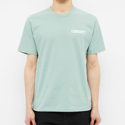 Carhartt WIP S/S College Script T-Shirt - Zola / White