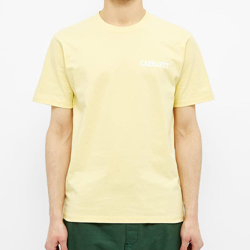 Carhartt WIP S/S College Script T-Shirt - Frisco / White