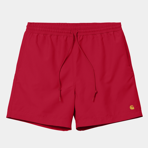 Carhartt WIP Chase Swim Trunk: Rot - STAB Shorts, Badehose kaufen, Streetwear in Berlin, Sneaker Shop, Adidas Schuhe.