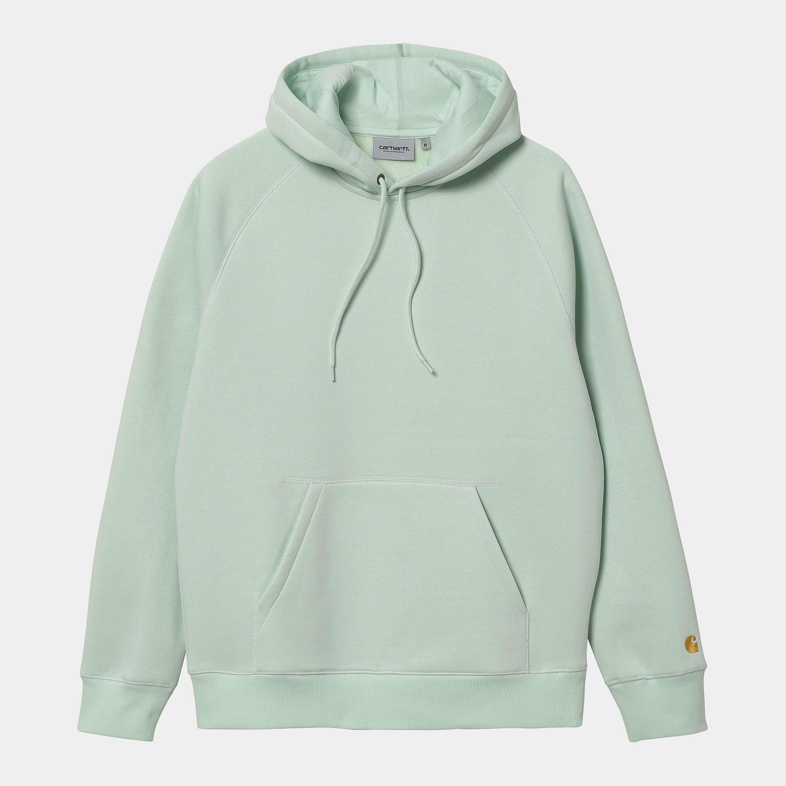 Carhartt WIP Hooded Chase Sweat - Pale Spearmint / Gold