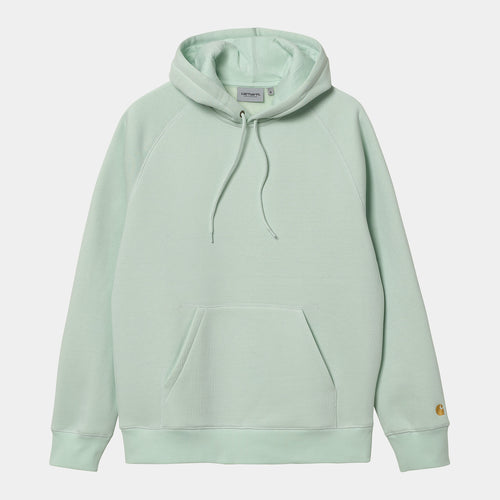 Carhartt WIP Hooded Chase Sweat - Pale Spearmint / Gold