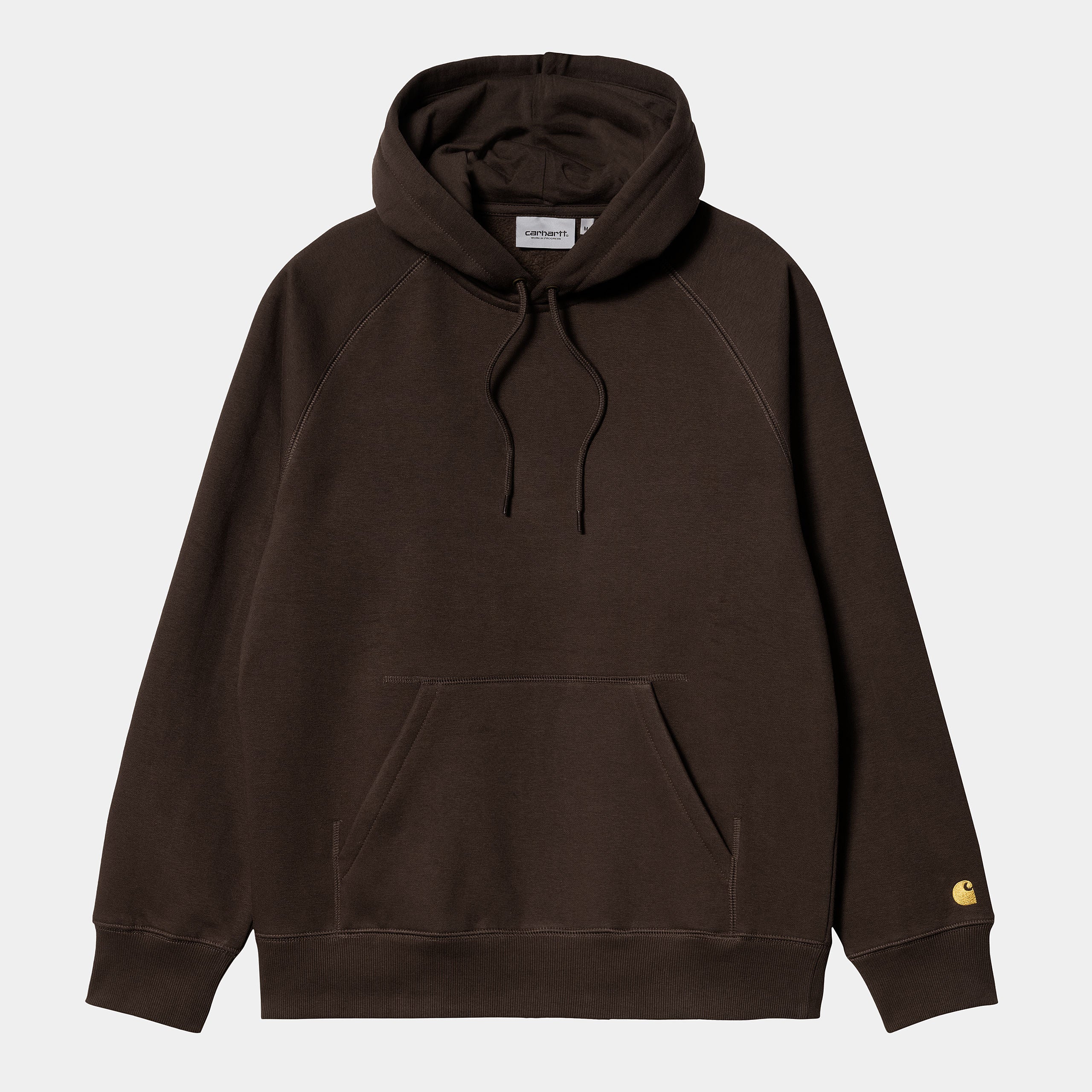 Carhartt WIP Hooded Chase Sweat - Dark Umber / Gold product