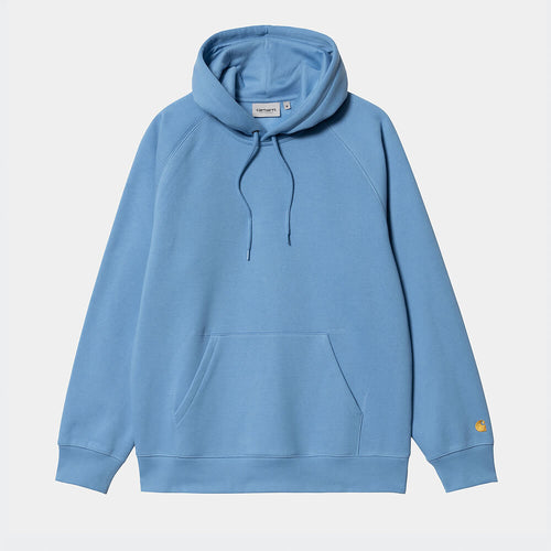 Carhartt WIP Hooded Chase Sweatshirt - Piscine / Gold