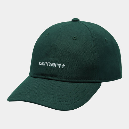 Carhartt WIP Canvas Script Cap - Treehouse / White