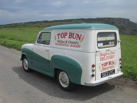 The TOP BUN Austin A35 Van after restoration