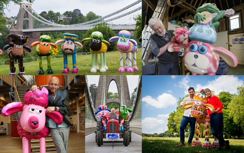 Shaun in the City trail in Bristol and London featuring Tom Hovey, Nick Park, Wayne Hemingway