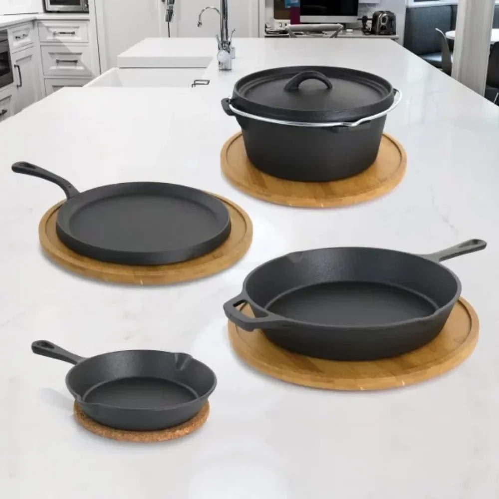 Pre-Seasoned Cast Iron Cookware Set