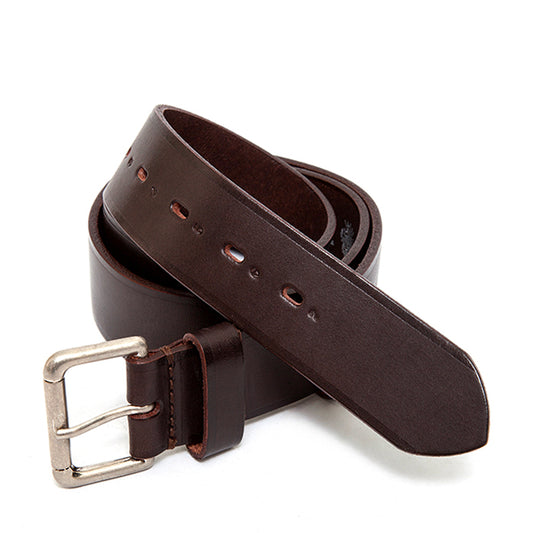 Carl Felisi cintura uomo in pelle di toro colore marrone medio –  felisibagsandbelts