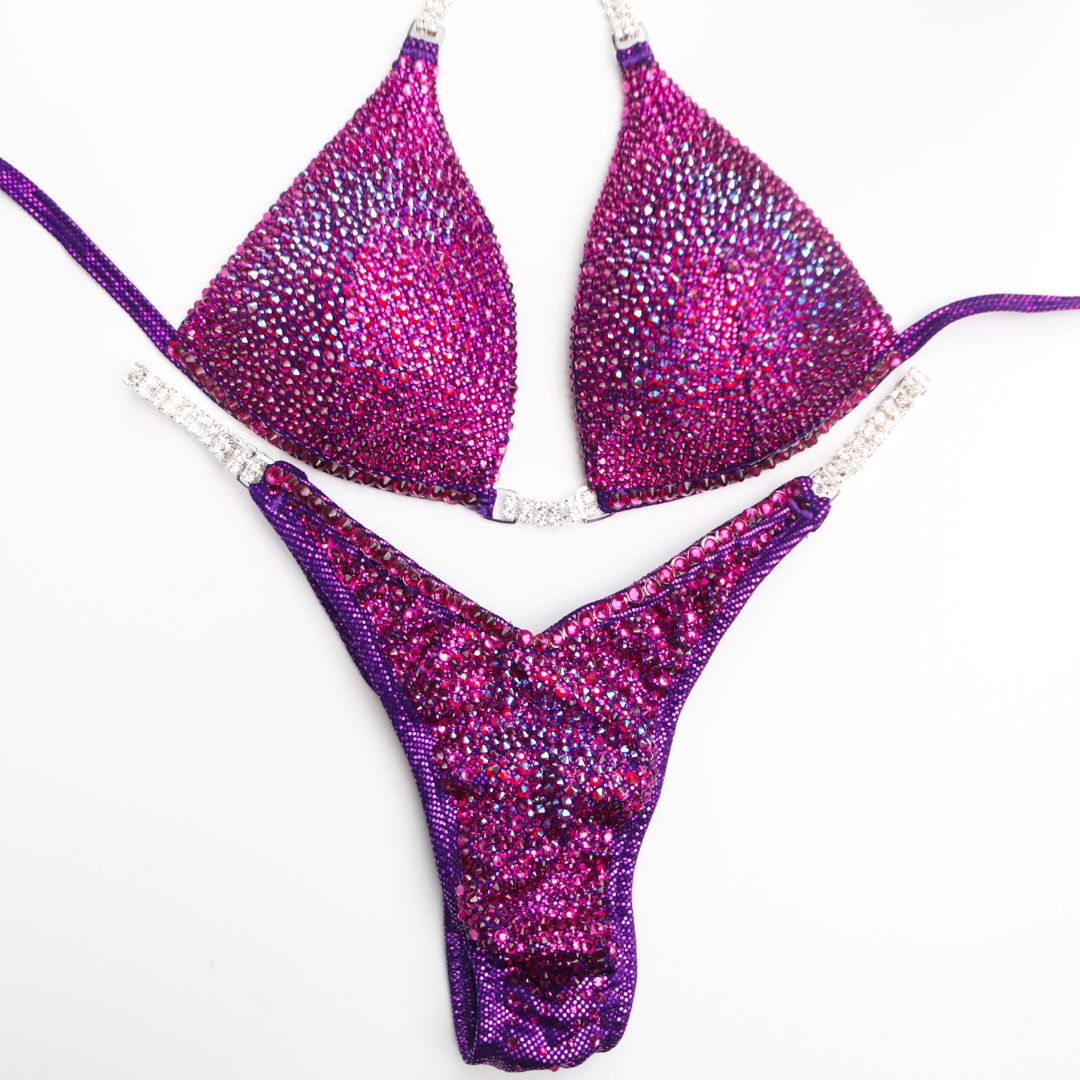 Center Stage Majesty: Stunning Bikini Competition Suit - Cutie