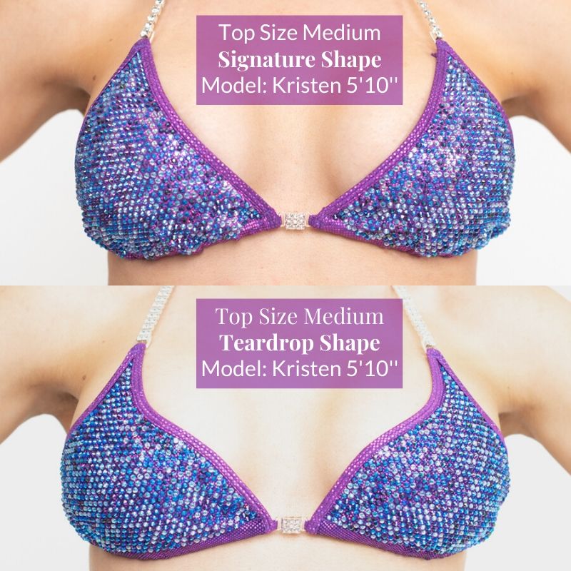 NPC Wellness teardrop top NPC Teardrop shape tear drop shape competition suit npc bikini division