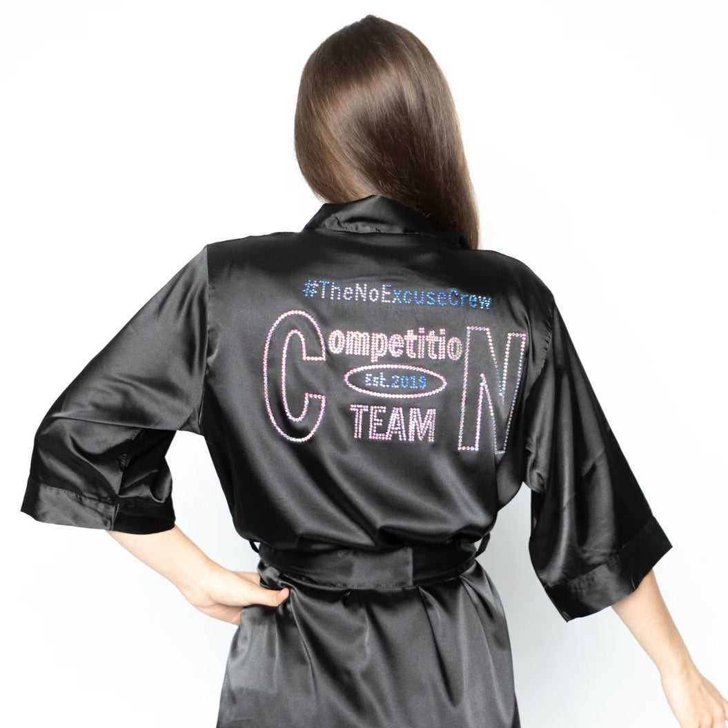 Competition Day Robes from Angel Competition Bikinis, the best backstage robe for bikini competitors, npc show day robe, figure competitor robe