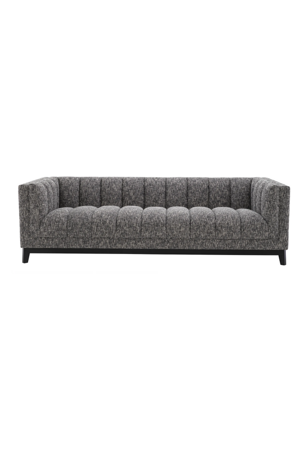 Black Bouclé Sofa, Eichholtz Kelly